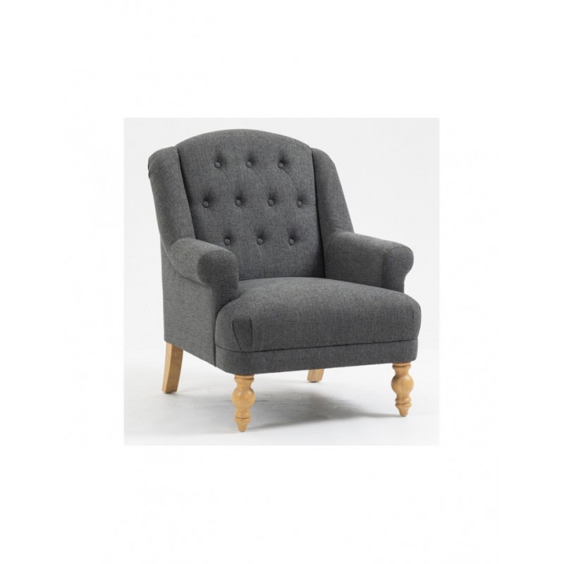 AM Charlotte Accent Chair Dark Grey